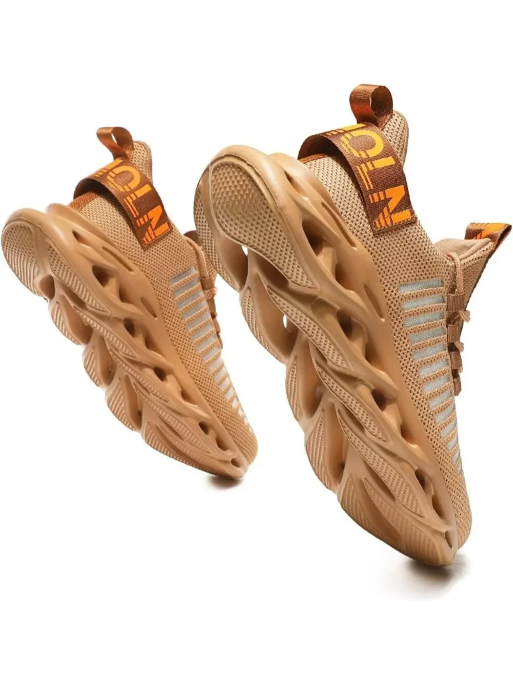 🆕Men's Light Brown Slip on Breathable Walking Shoes Ultra Lightweight Casual